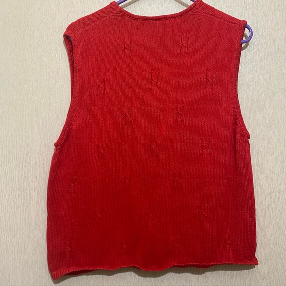 Scottie Dog Red Sweater Vest - Marisa Christina Christmas Collection - Size L - Picture 2 of 7
